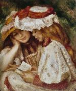 Pierre-Auguste Renoir Jeunes Filles lisant Sweden oil painting reproduction
